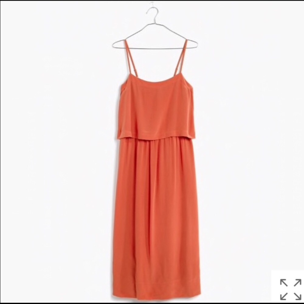 Madewell Silk Overlay Cami Dress